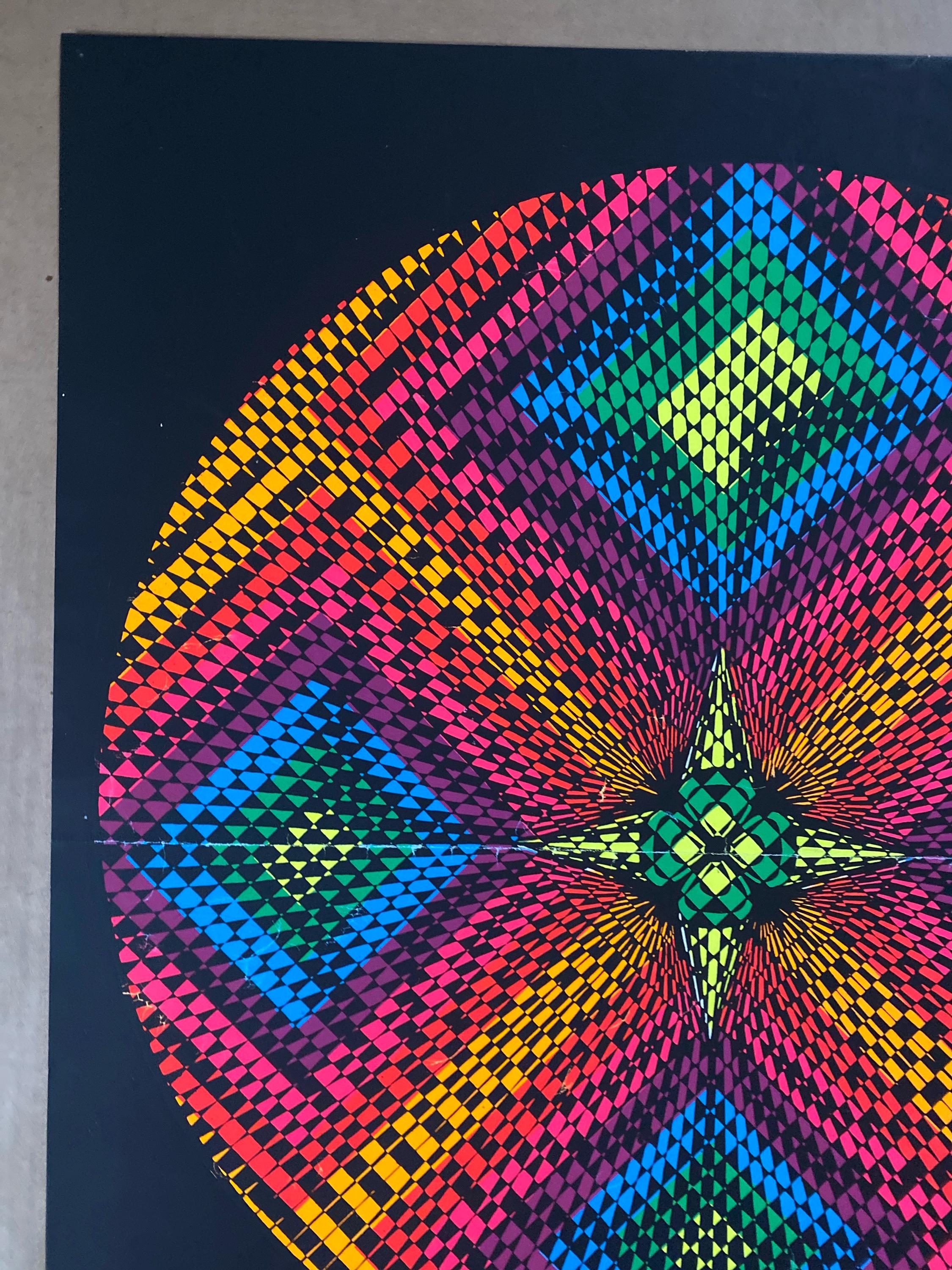 Rhythm Blacklight Poster Vintage Original Wespac Nancy Parker 1968