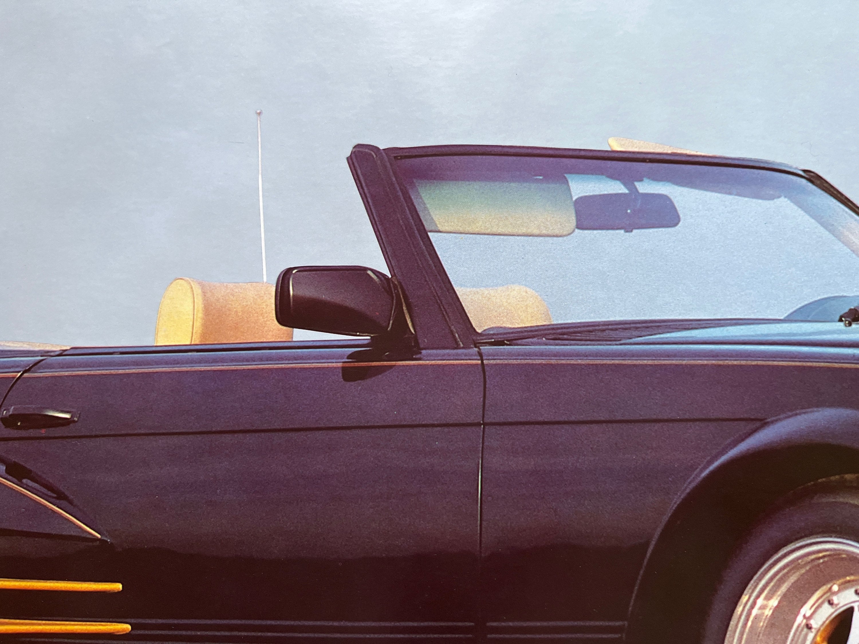 ヴィンテージ オリジナル ポスター 1984 メルセデス ベンツ 500 SL