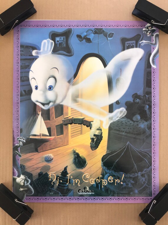 Vintage Original 1995 Casper the Friendly Ghost Pinup Movie