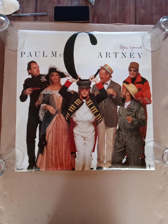 Paul Mccartney on the Ground Vintage Poster Capitol Records Album