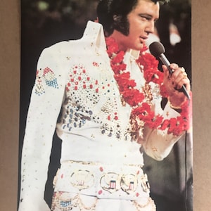 Vintage original 1970s Elvis Presley Las Vegas poster 1976