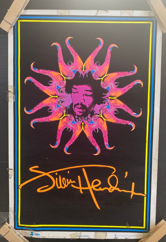 Original Vintage Poster Jimi Hendrix Velvet 1996 - Etsy