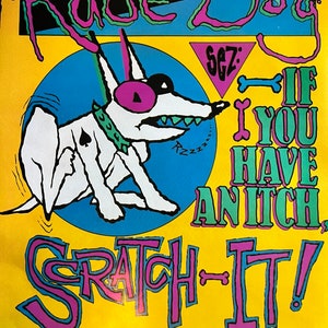 Vintage Original Saturday Cartoon Poster Rude Dog And The Dweebs Cartoon CBS 1989 Cartoon Poster