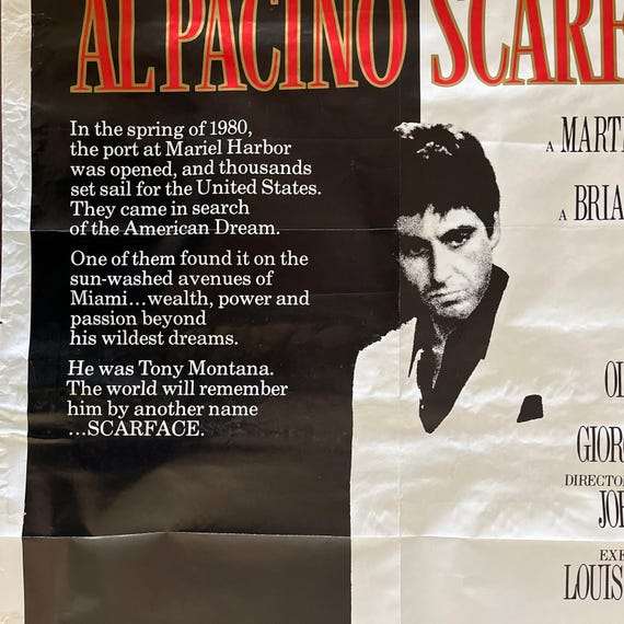 ヴィンテージ オリジナル 1983年 アル・パチーノ主演映画