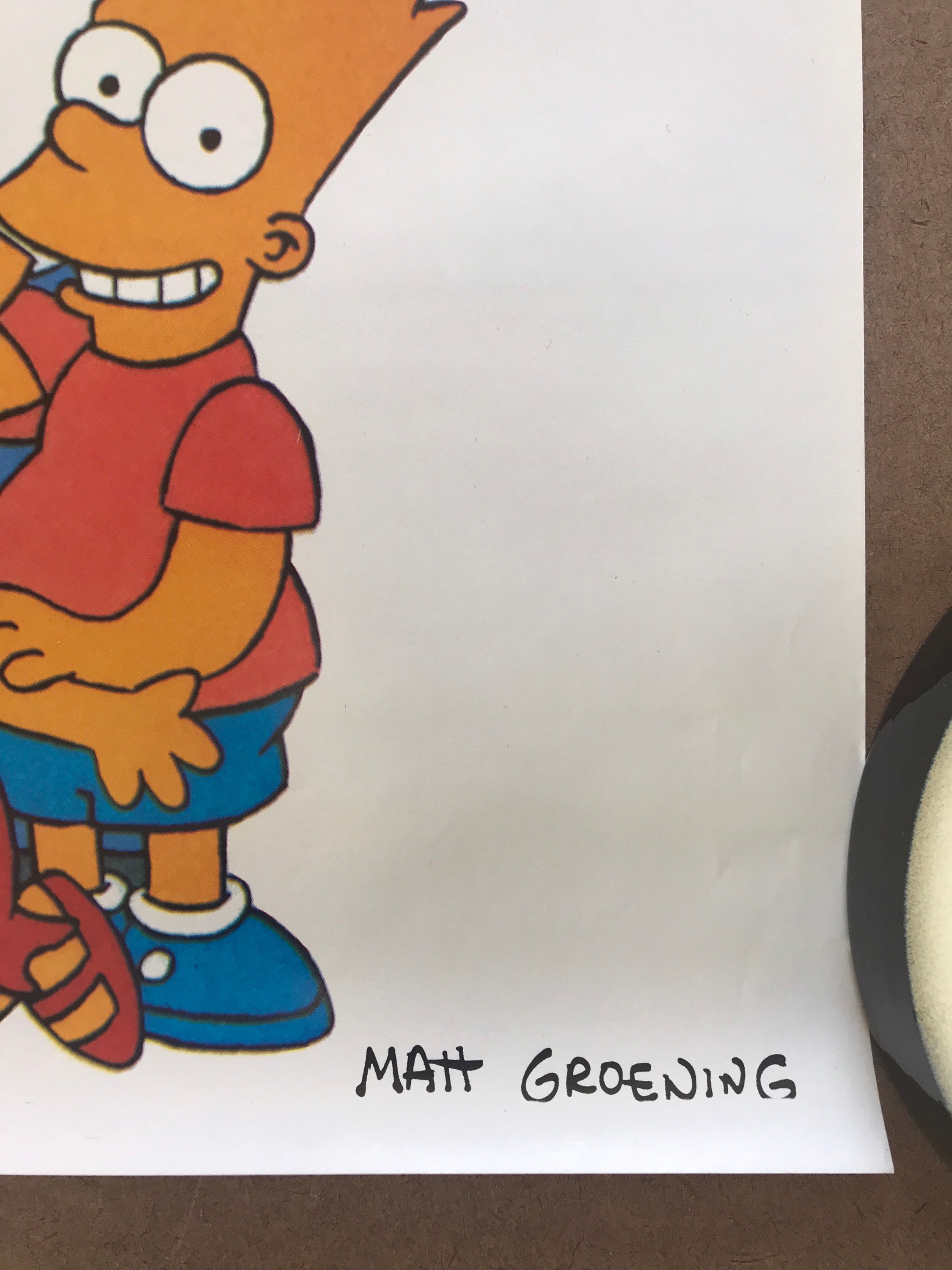 ヴィンテージ オリジナル 1990 年代 ザ・シンプソンズ ピンナップ