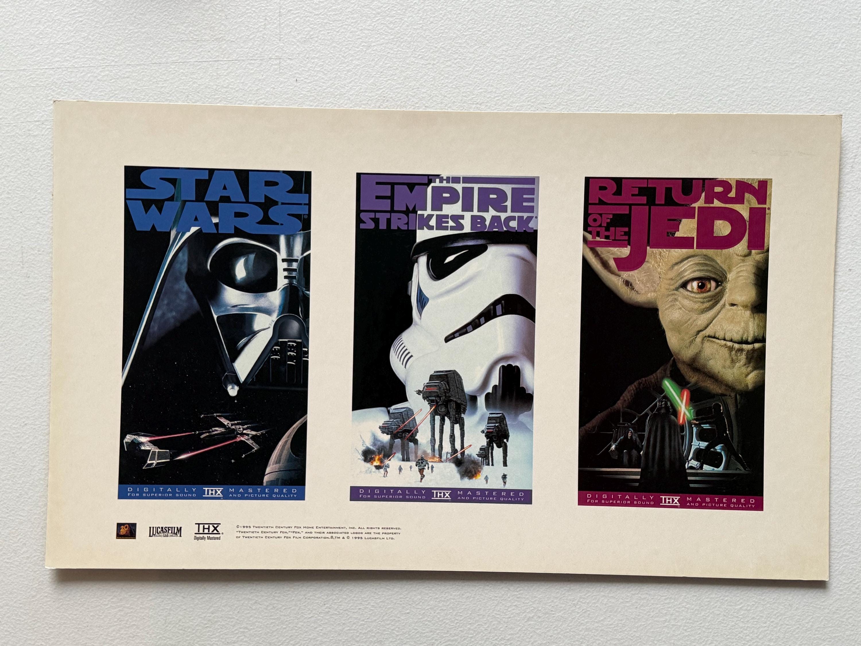 Star Wars Trilogy Vintage Poster Empire Strikes Back Return of the 