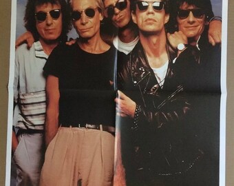 【未使用】ローリングストーンズ1990 アーバンジャングル ポスター THE ROLLING STONES EUROPE 1990 URBAN JUNGLE WHI