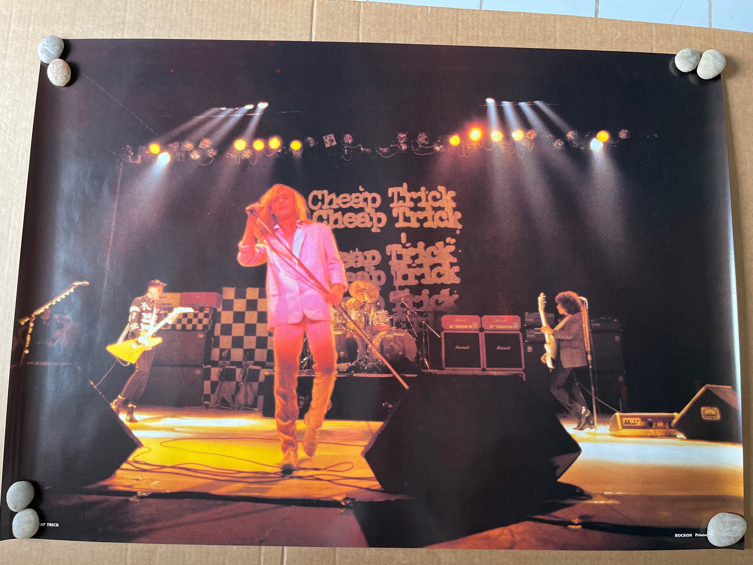 Cheap Trick on Stage Concert Vintage Poster 1980 Rock On - Etsy