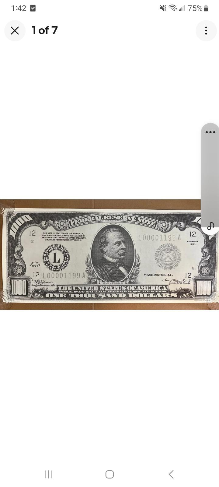Old one dollar bills - Etsy 日本