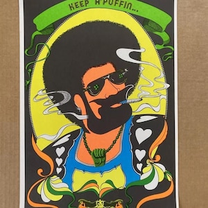 1970's ヴィンテージ AFRO ZIG-ZAG MAN ポスター Zig Zag Man Poster - Etsy