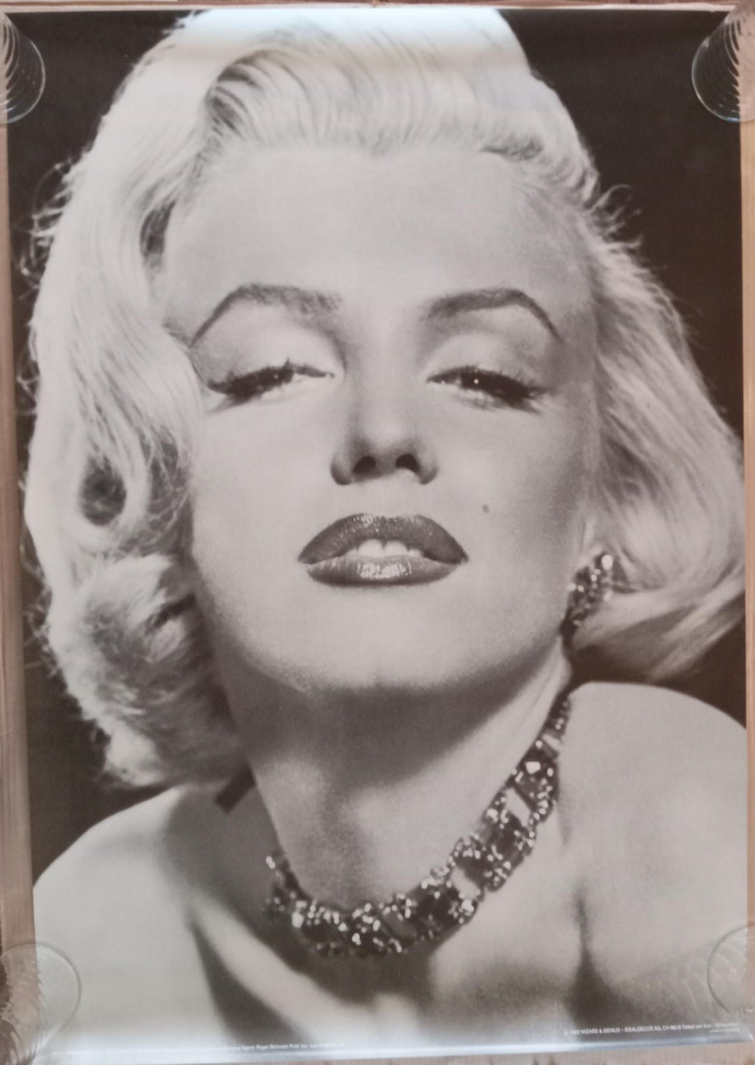 Marilyn Monroe Vintage Poster Black and White Headshop Necklace ...