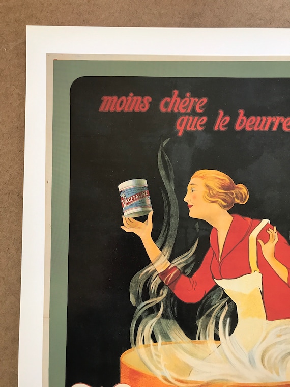 Vintage 1980s Job Parilux Moins Chere Que Le Beurre Vegetaline
