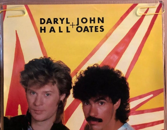 Original Vintage Poster Daryl Hall & John Oates Music Memorabilia