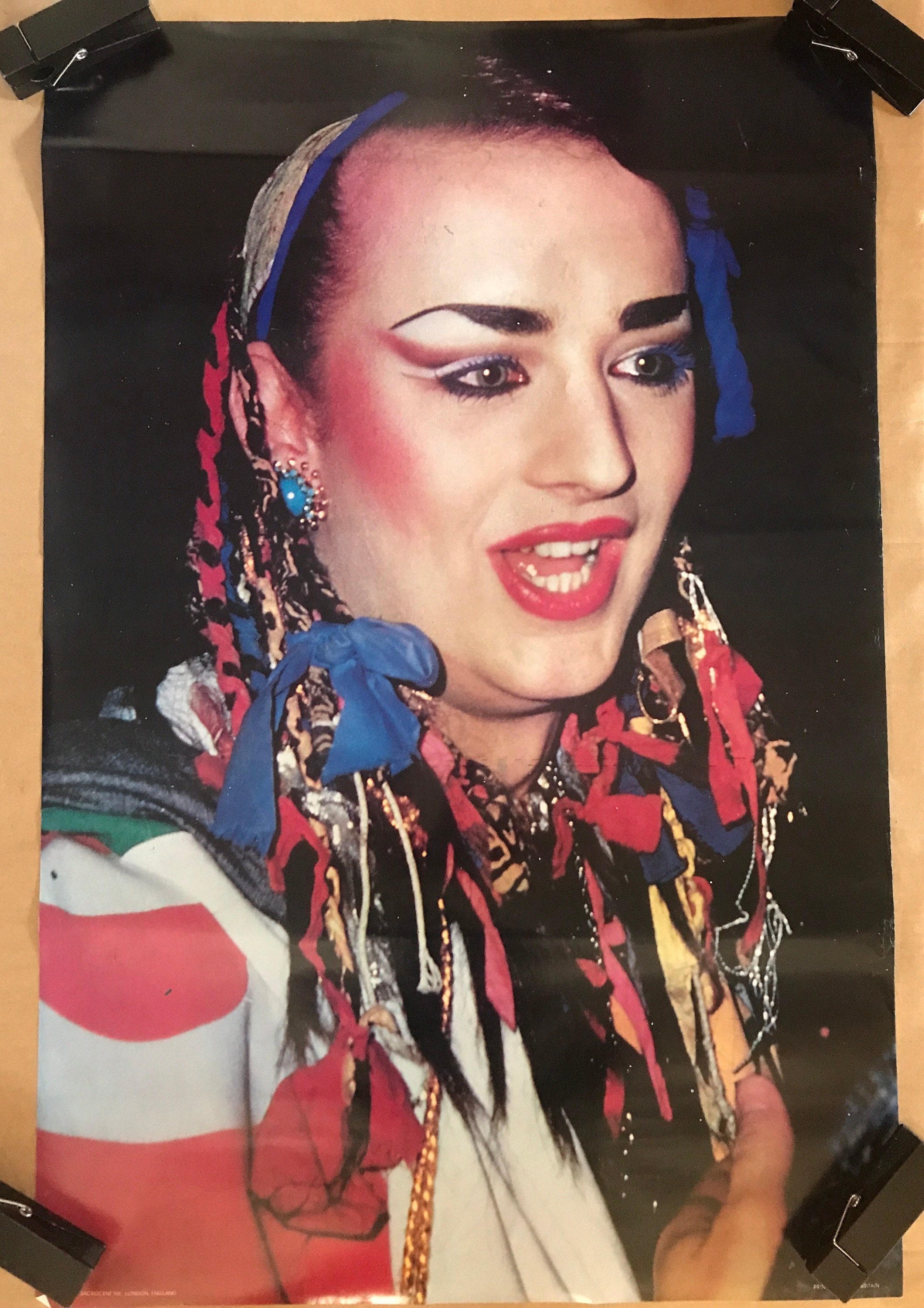 Boy e ボーイジョージ　サイン　ポスター Boy George ボーイジョージ サイン ポスター Boy George ボーイ