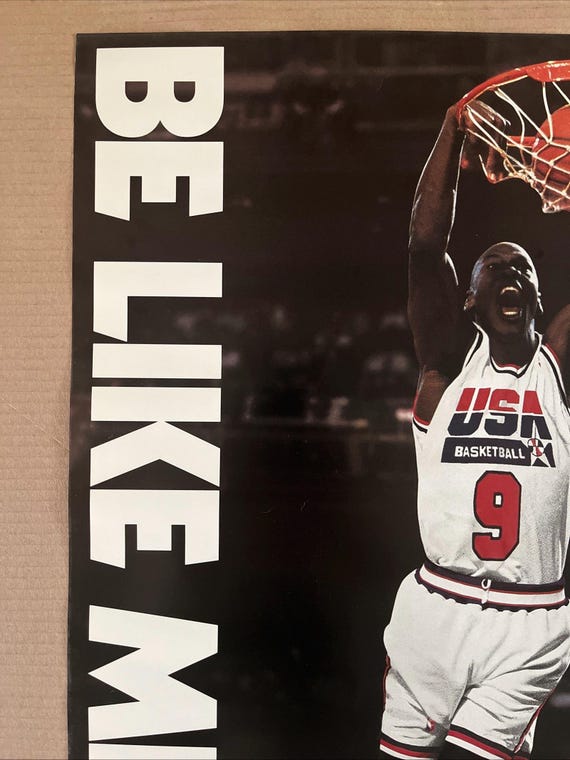 Vintage Original 1990s USA Basketball Be Like Mike Gatorade