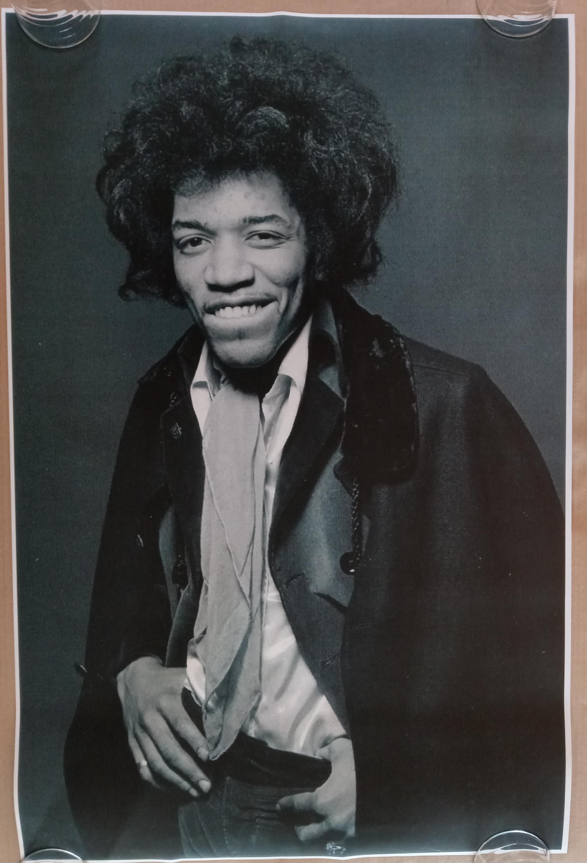 Vintage Original Jimi Hendrix Poster Rock Psychedelic 1960s Music
