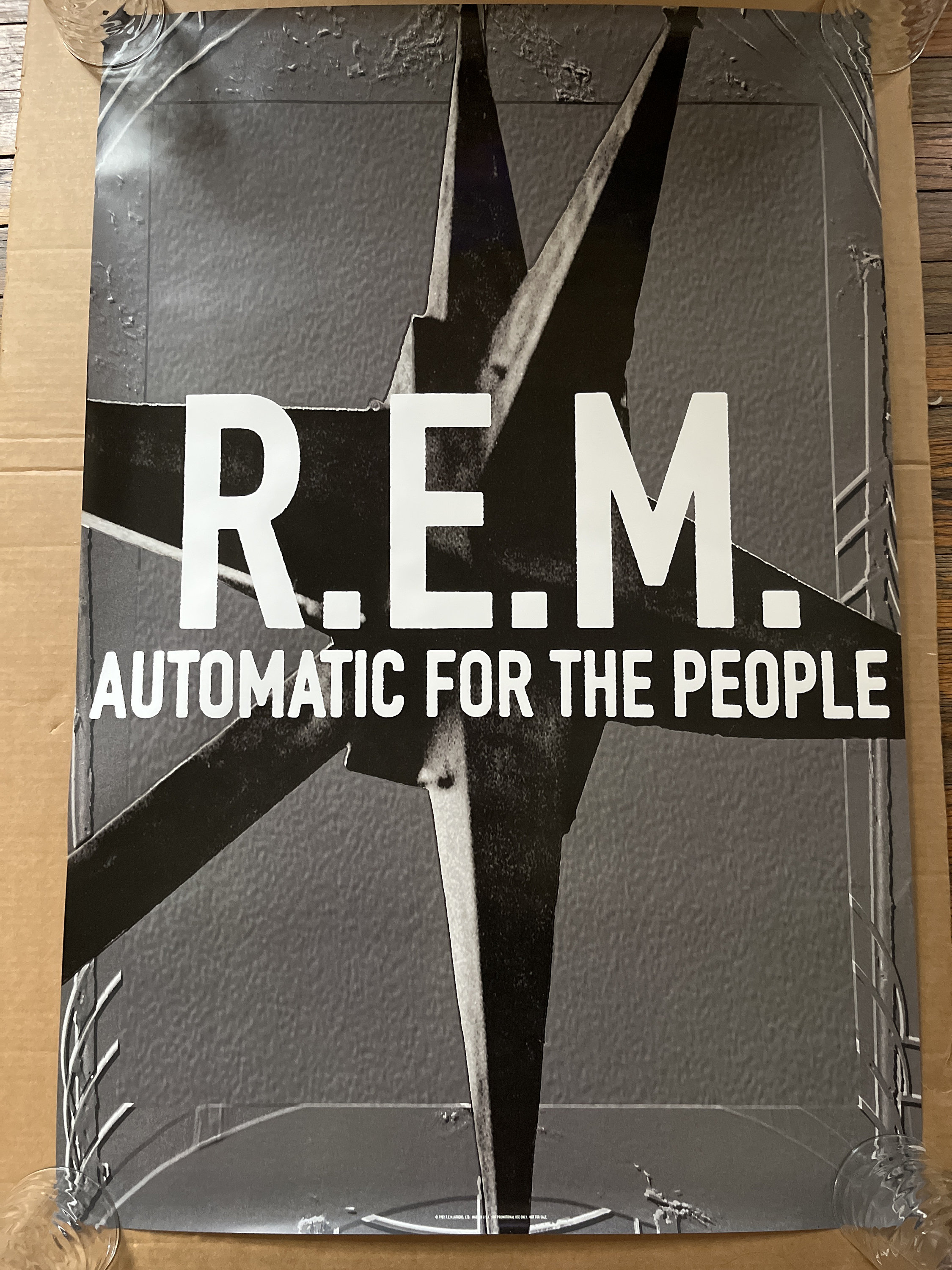 R.E.M. Vintage Poster Automatic for the People 1992 - Etsy