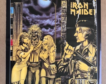 Vintage Original 1980s Iron Maiden Poster 1980 Women in Uniform