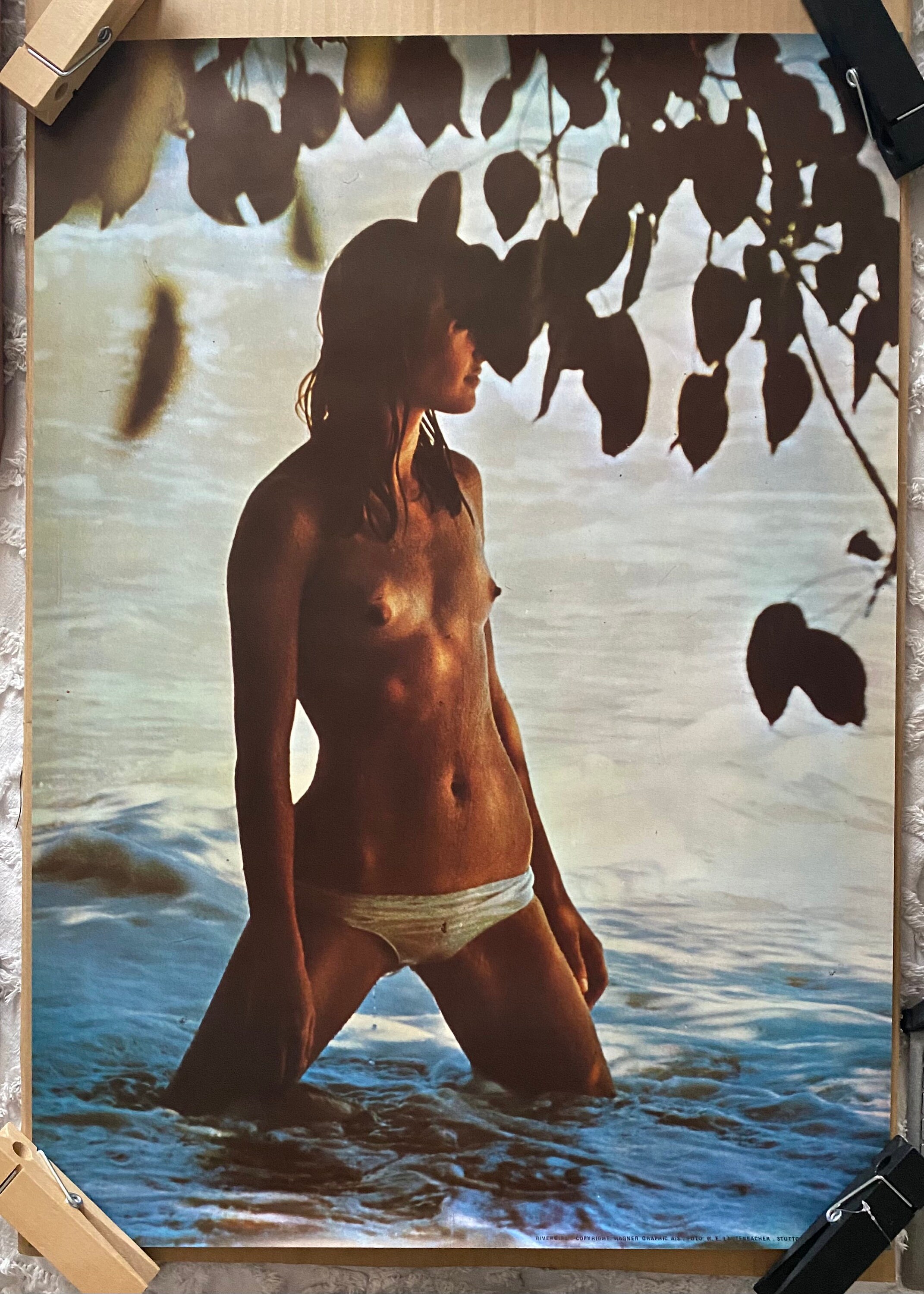 River Girl Naked Women 1970s Original Vintage Poster - Etsy Israel