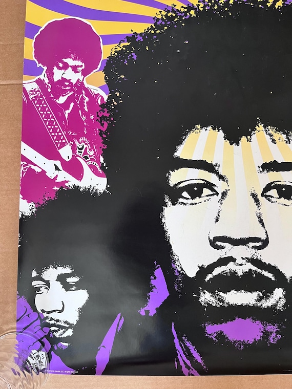 Jimi Hendrix Experience Poster Psychedelic Purple Haze Swirl 2008