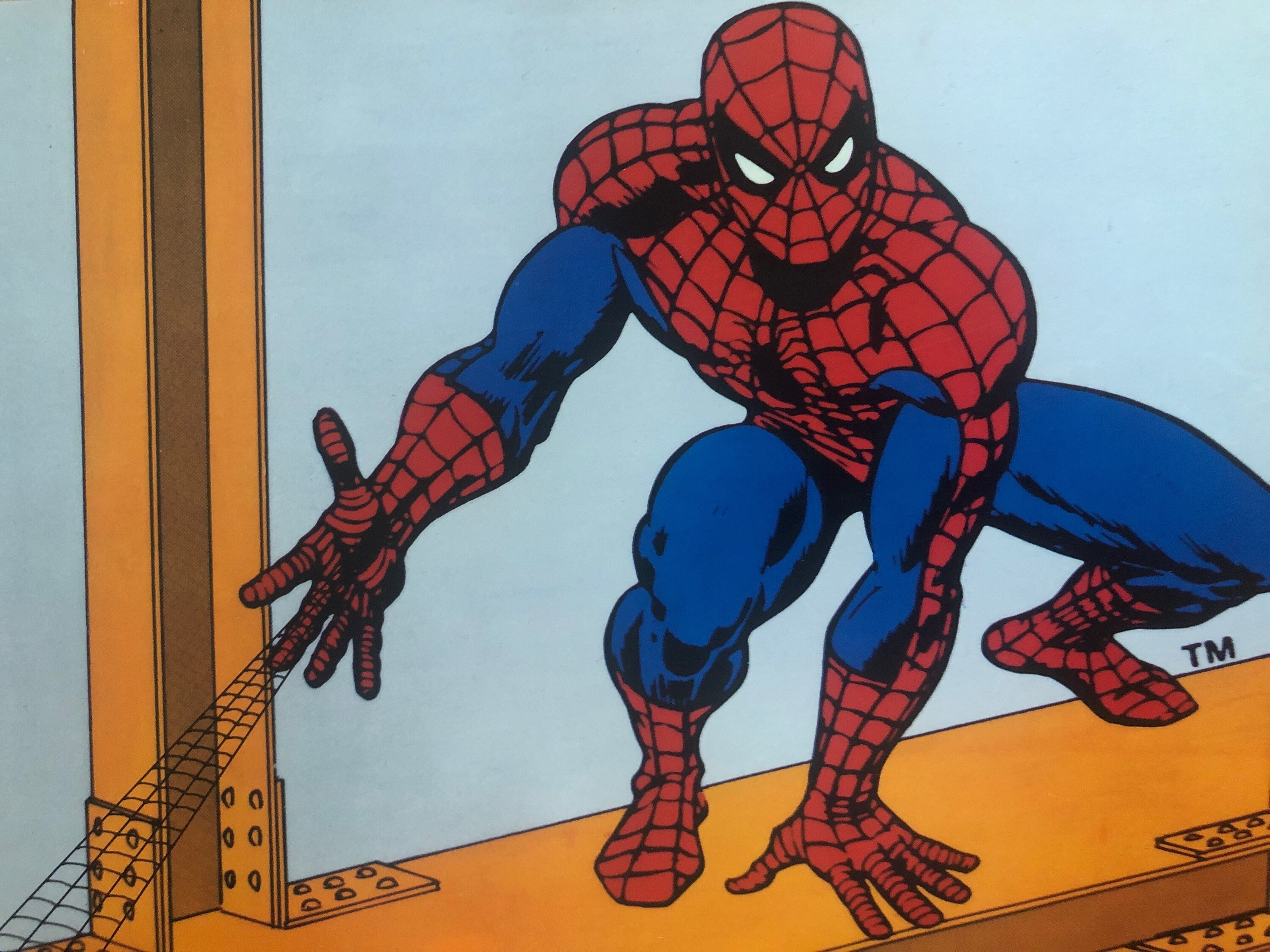 Spider-man Vintage Phonograph Sticker Poster Marvel Original 1978