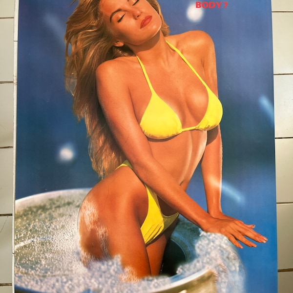 Does your beer have enough body breweries poster babe bikini