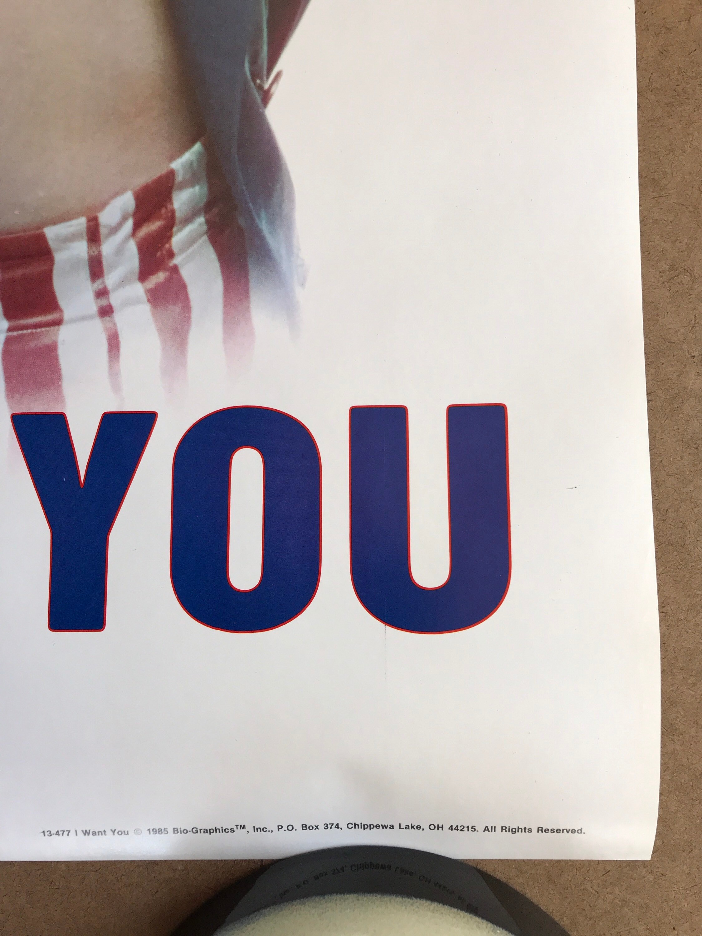 Vintage Original 1980s I Want You Poster 1985 Female Uncle Sam - Etsy