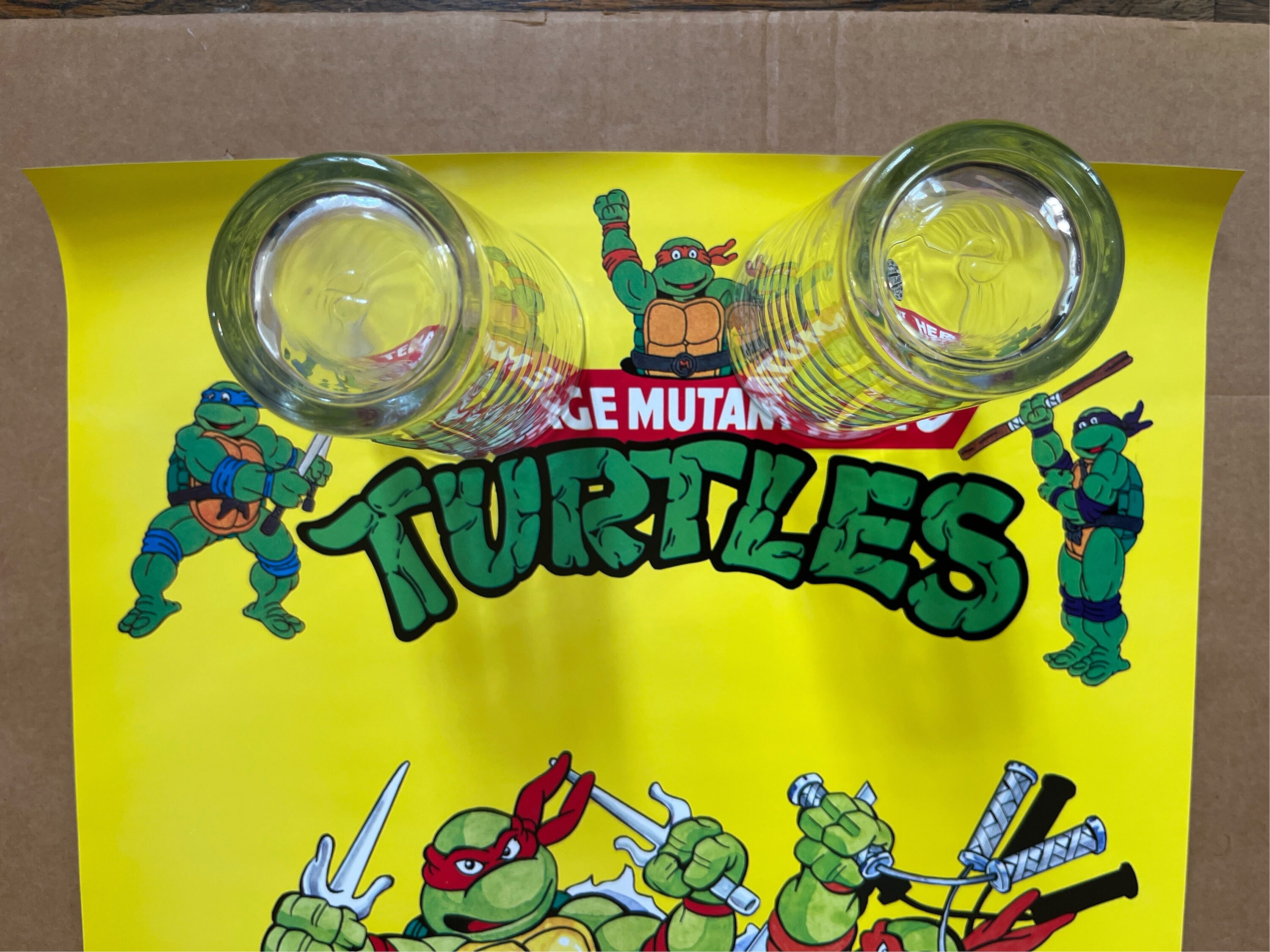 Vintage Poster Teenage Mutant Ninja Turtles 1990s Cartoon