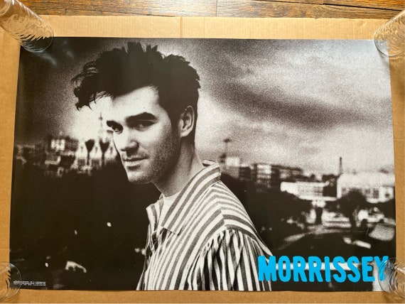 Vintage Poster Morrissey Pinup Black and White Music Memorabilia