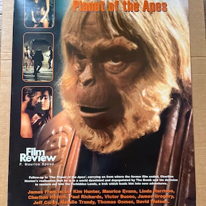cartel vintage debajo del planeta de los simios década de 1990