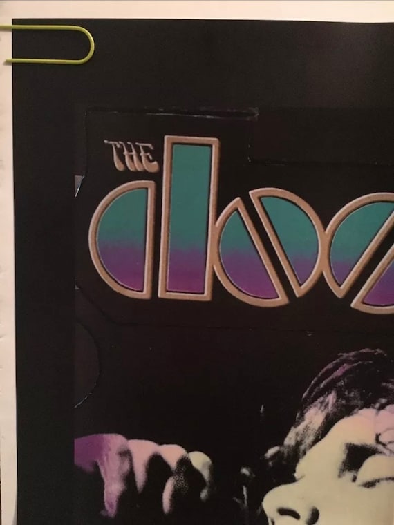 Vintage Original 1990 the Doors Music Memorabilia Poster Jim