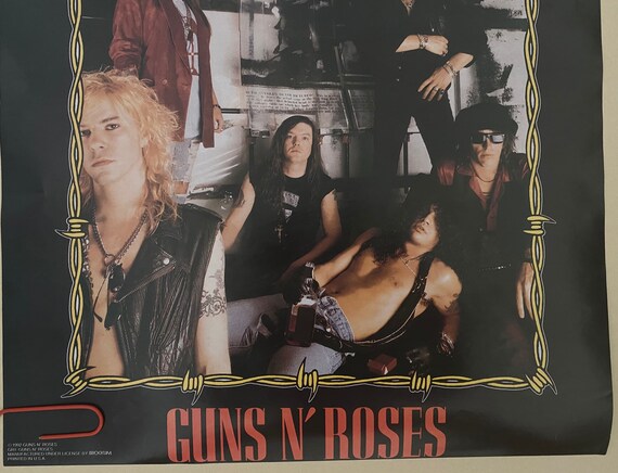 激レア　Guns N' Roses プロモポスター　ガンズアンドローゼズ　axl ポスター☆アクセル・ローズ（Guns N' Roses）☆W. Axl Rose