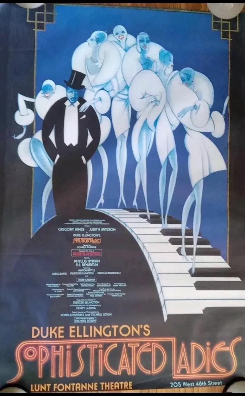Vintage Original Subway Size Poster 1981 Duke Ellington