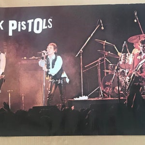 Póster de concierto de los Sex Pistols de 1978, original y vintage, de la década de 1970, recuerdos musicales