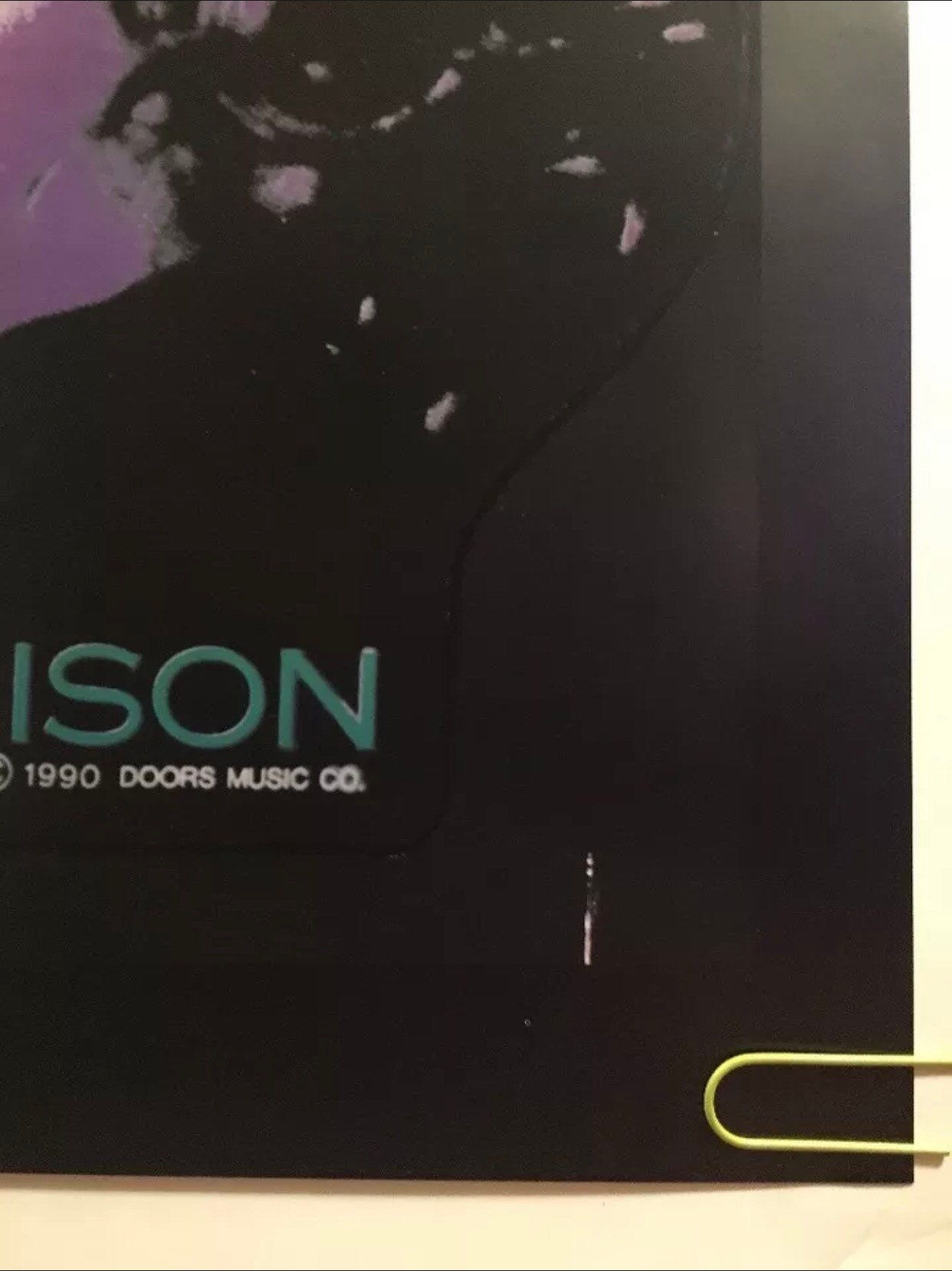Vintage Original 1990 the Doors Music Memorabilia Poster Jim