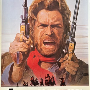 Vintage Original Poster Clint Eastwood Outlaw Josey Wales 1976 Movie Poster Movie Memorabilia