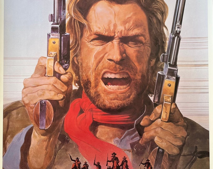 Vintage Original Poster Clint Eastwood Outlaw Josey Wales 1976 Movie Poster Movie Memorabilia