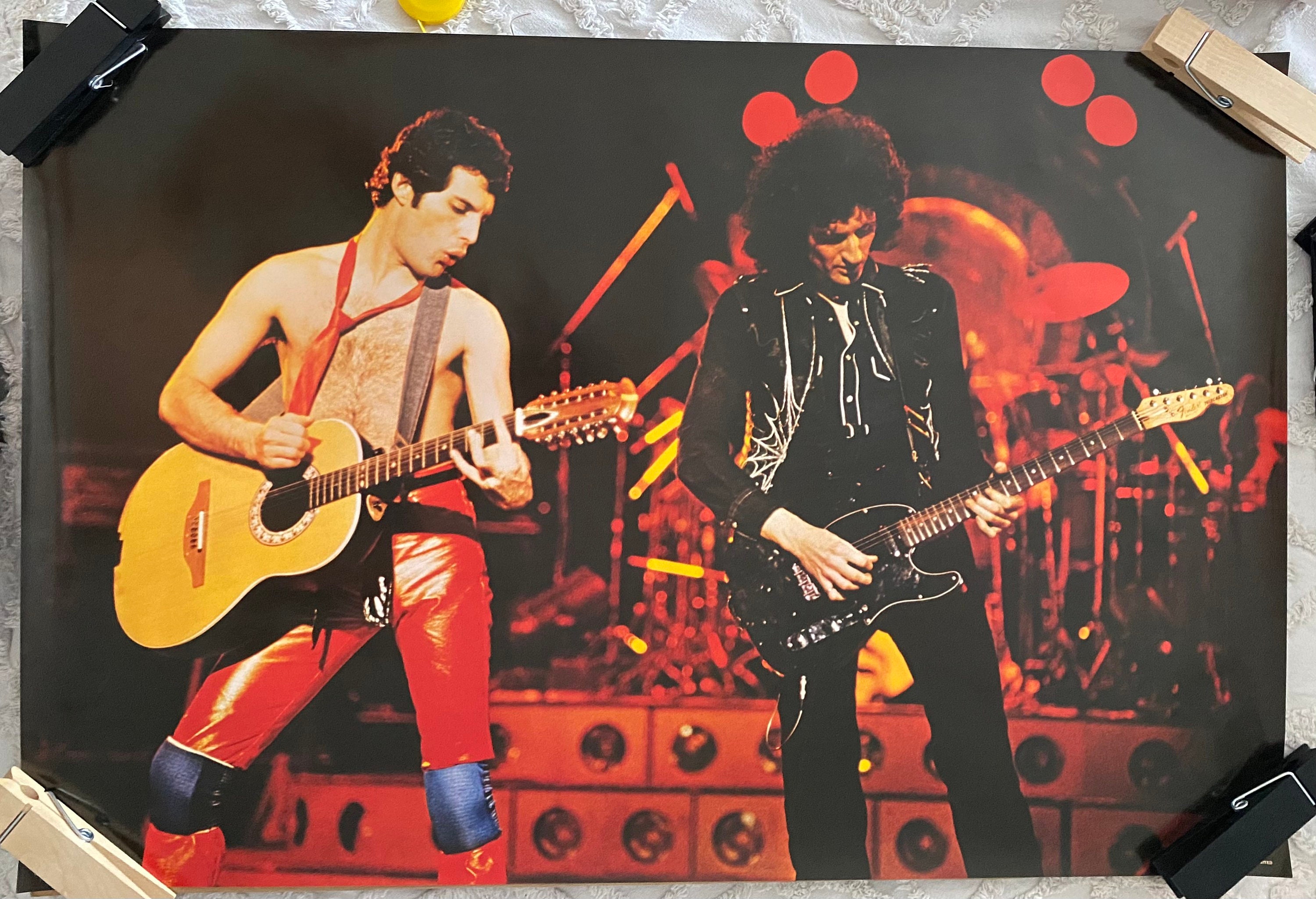 Queen Freddie Mercury 1980 Original Vintage Poster - Etsy Hong Kong