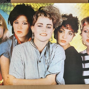 Cartel original vintage The Go-Gos 1980s Pop Music Memorabilia Girl Band