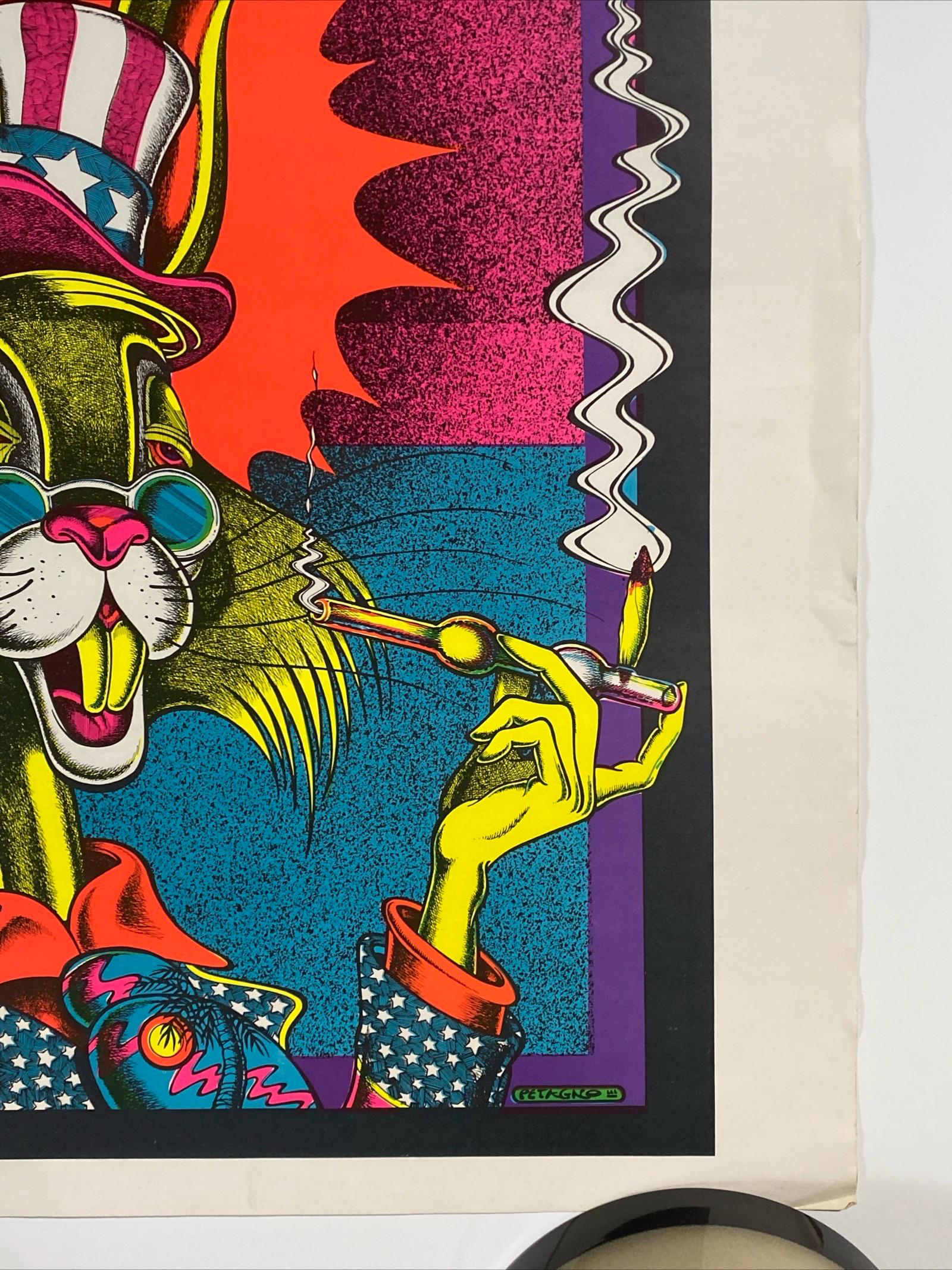 Enjoy Today Blacklight Poster Vintage Original Joe Petagno III