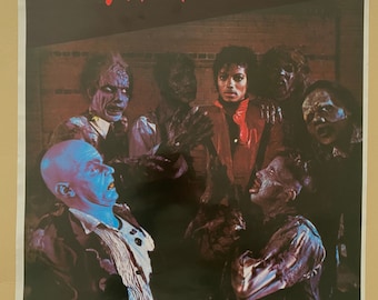 Original Vintage Poster Thriller Michael Jackson 1980’s pop music memorabilia
