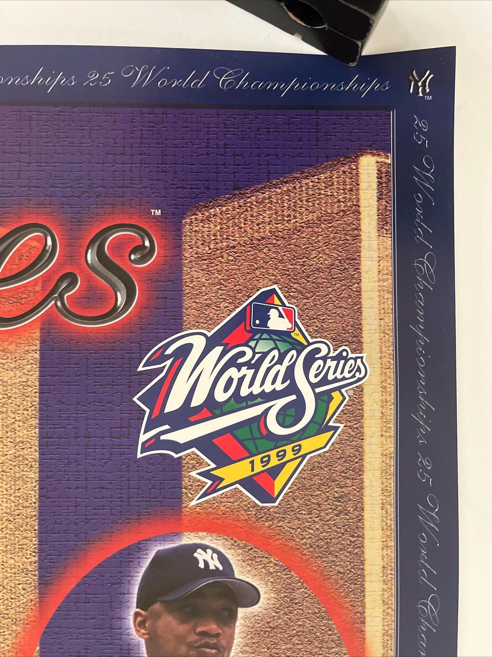 Original Vintage New York Yankees 1999 World Champions Poster 90s