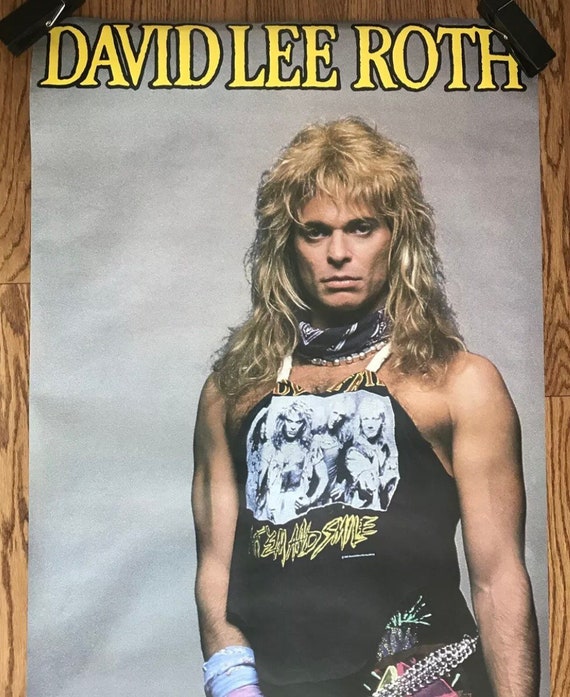 Vintage Original 1980s David Lee Roth Poster Van Halen Neil - Etsy Australia