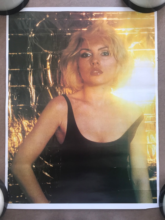 ヴィンテージ オリジナル 1980 年代 ブロンディ ピンナップ ポスター