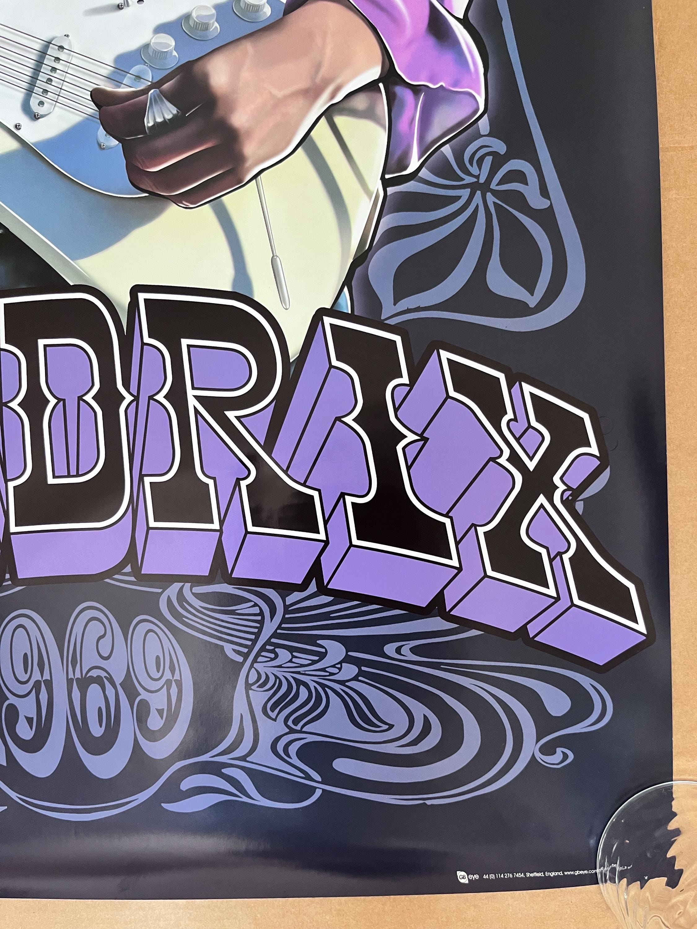 Jimi Hendrix Poster Psychedelic 1969 Smoke Purple Haze