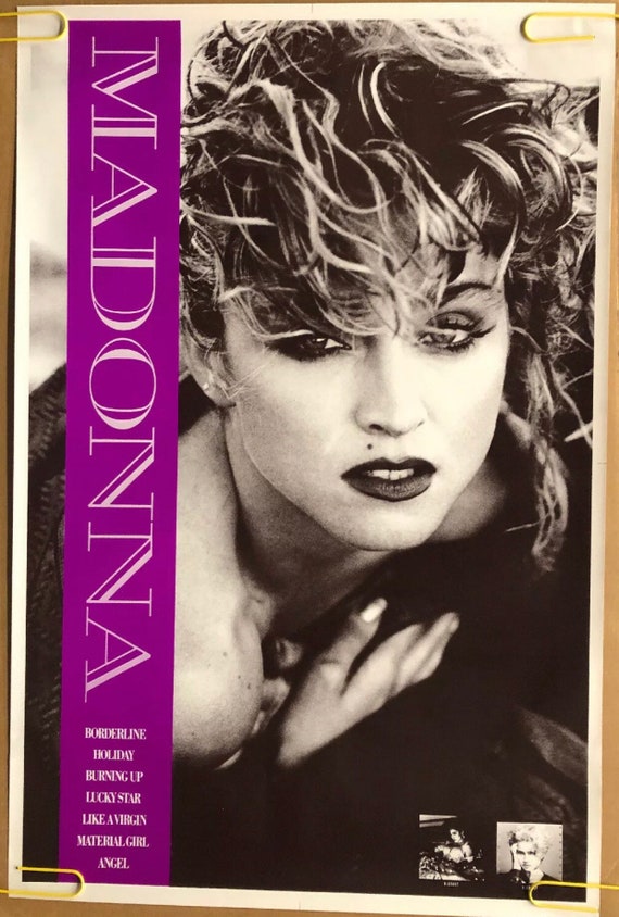 Madonna Original Vintage Poster 1980's Music Promo