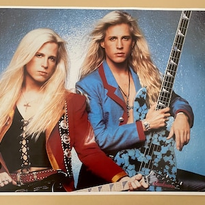 Cartel vintage Nelson 1980's Soft Rock música hermanos gemelos