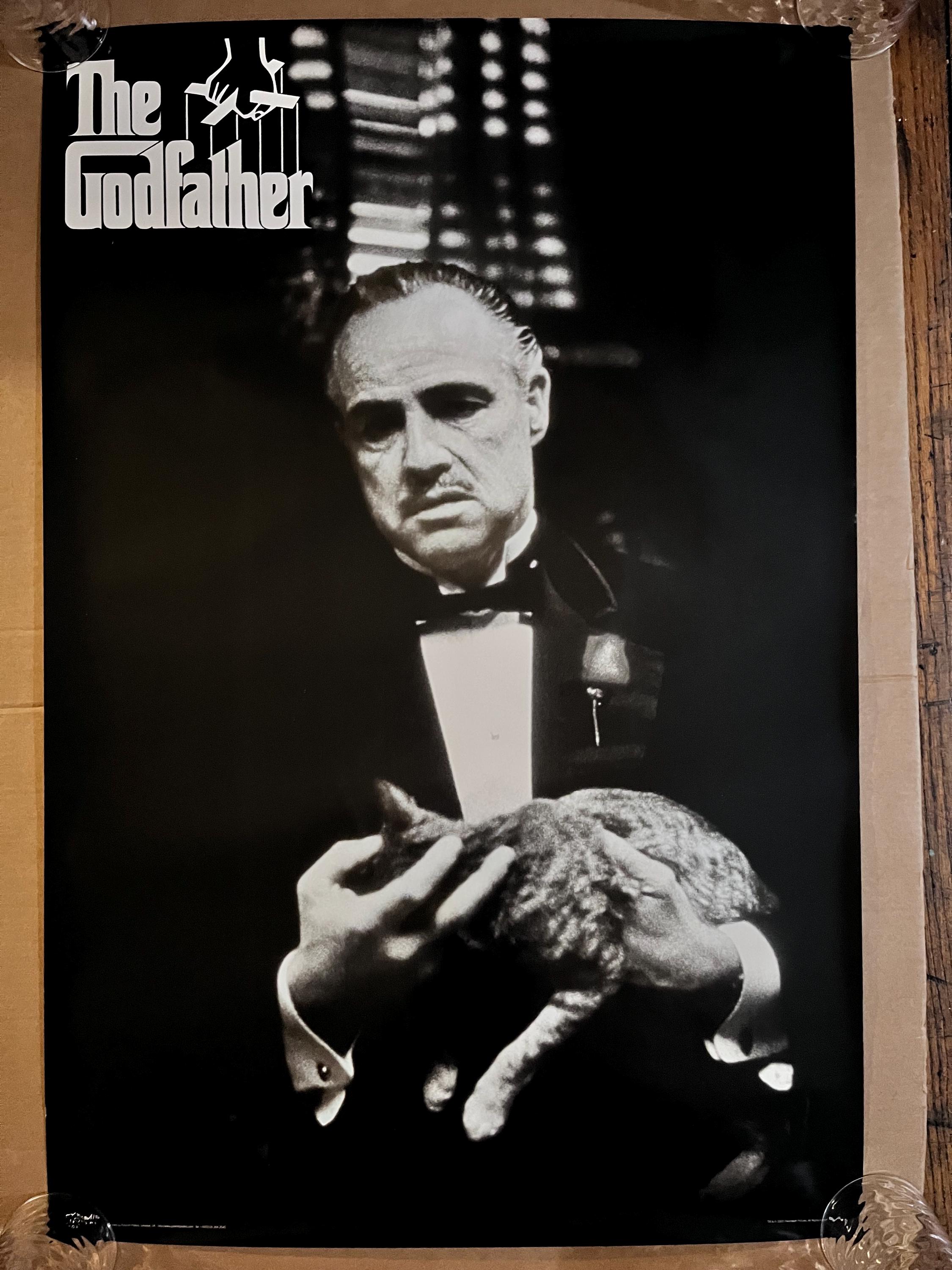 ゴッドファーザー映画ポスター猫マーロンブランド映画クラシック