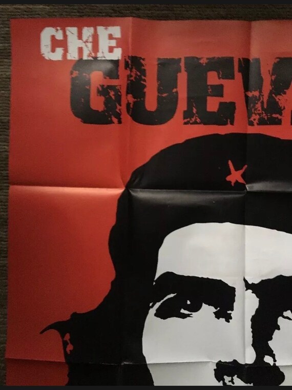 Original Vintage 1970s Che Guevara Military Leader Poster Militia
