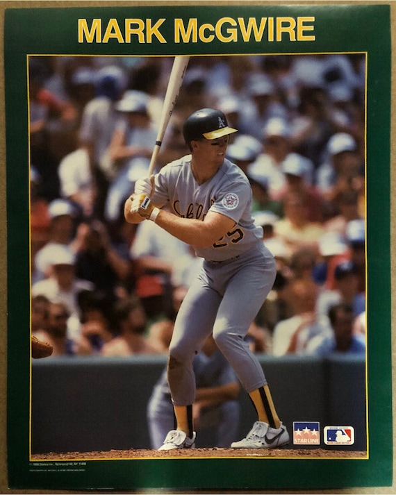 Original Vintage Poster Oakland Athletics Mark Mcgwire Starline